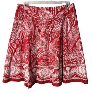 Talbots Pink & White cotton skirt w/Pink Lining| 12 Petite| Excellent Condition